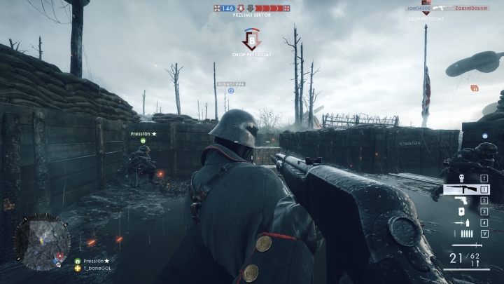 W operacjach, podobnie jak w szturmie mamy zespół atakujący i broniący, a na mapie rozstawione są dwa lub trzy punkty - Operacje | Tryby gry w Battlefield 1 - Battlefield 1 - poradnik do gry