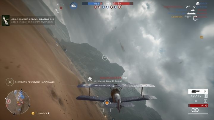 Dostosowuj wersję i rodzaj samolotu do warunków panujących na mapie - Samoloty w Battlefield 1 | Granaty, czołgi i samoloty - Battlefield 1 - poradnik do gry