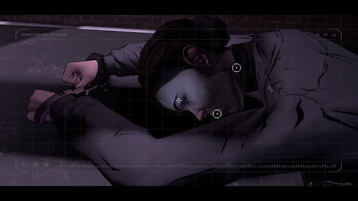 Badanie wskaże na dwa obszary interakcji, które możesz zobaczyć na powyższym obrazku - Chapter 2 - The Children | Children of Arkham - Batman: The Telltale Games Series - poradnik do gry