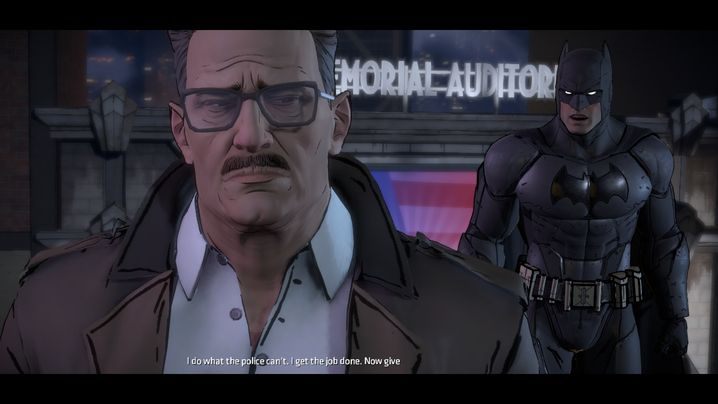 Po zakończonej rozmowie z Harveyem docierasz w pobliże teatru - Chapter 6 - Narrow Margins | Children of Arkham - Batman: The Telltale Games Series - poradnik do gry