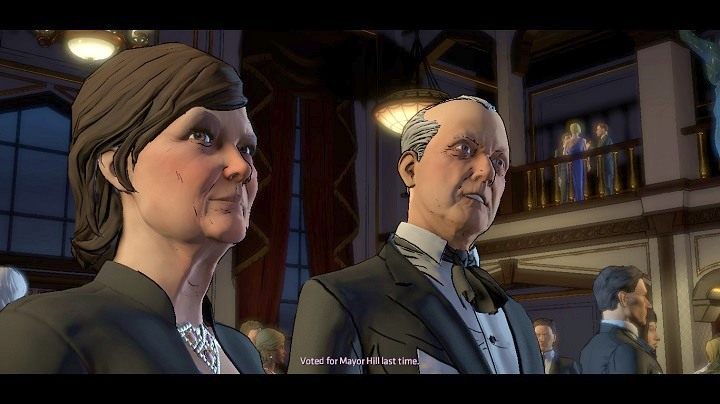 Bez względu na wybraną odpowiedź, wszystkie z nich zostaną zapamiętane przez uczestników rozmowy - Chapter 2 - The One that Got Away | Realm of Shadows - Batman: The Telltale Games Series - poradnik do gry