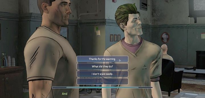 Na początku rozdziału porozmawiaj z Jokerem, by dowiedzieć się więcej o tym miejscu - Chapter 2 - A Serious House | Guardian of Gotham - Batman: The Telltale Games Series - poradnik do gry