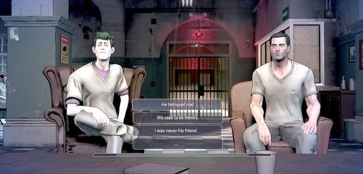 Ostatnia część rozmowy z Jokerem będzie twoim pierwszym ważnym wyborem w tym epizodzie - Chapter 2 - A Serious House | Guardian of Gotham - Batman: The Telltale Games Series - poradnik do gry
