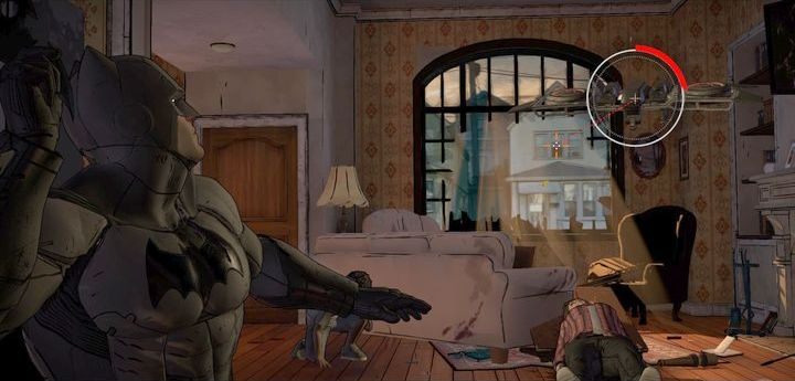 Po rozmowie z chłopcem będziesz musiał uniknąć atakującego drona - Chapter 4 - Back to Business | Guardian of Gotham - Batman: The Telltale Games Series - poradnik do gry