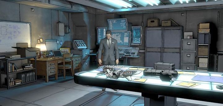Po rozmowie z Luciusem porozglądaj się po pomieszczeniu - Chapter 3 - Hostile Takeover | New World Order Batman The Telltale Games Series - Batman: The Telltale Games Series - poradnik do gry