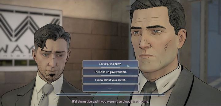 Po rozmowie z Harveyem i Seliną udasz się do Wayne Enterprises, gdzie masz odczytać swoje stanowisko i oficjalnie zrezygnować z funkcji prezesa firmy - Chapter 6 - The Best of Us | New World Order Batman The Telltale Games Series - Batman: The Telltale Games Series - poradnik do gry