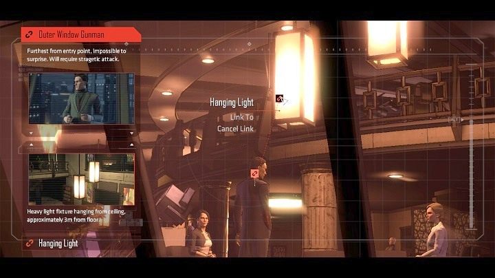 Obok każdego z uzbrojonych ochroniarzy, masz co najmniej dwa elementy otoczenia, które możesz wykorzystać do ich zneutralizowania - Chapter 5 - Room with a View | Realm of Shadows - Batman: The Telltale Games Series - poradnik do gry