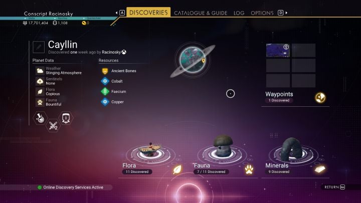 Jeżeli okryjecie nowe systemy, planety, punkty orientacyjne, gatunki zwierząt oraz roślin, będziecie mogli nadać im nazwę - No Mans Sky: Jak zmienić nazwę planety, gatunku? - No Mans Sky - poradnik do gry