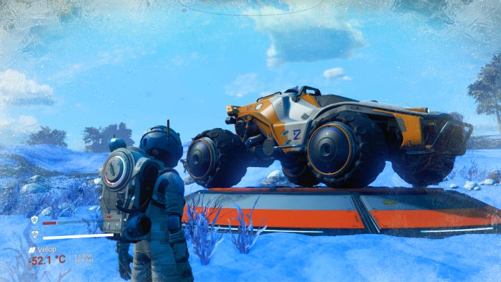 Egzopojazd posiada wiele ulepszeń i modyfikacji - No Mans Sky: Planeta - egzopojazd (Egzocraft), mapy, wzmacniacz sygnału (Signal Booster) - No Mans Sky - poradnik do gry