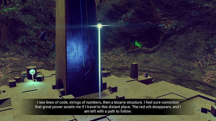 Ten monolit nie wymaga od nas rozwiązywania łamigłówek - No Mans Sky: Wprowadzenie do Ścieżki Atlasa - No Mans Sky - poradnik do gry