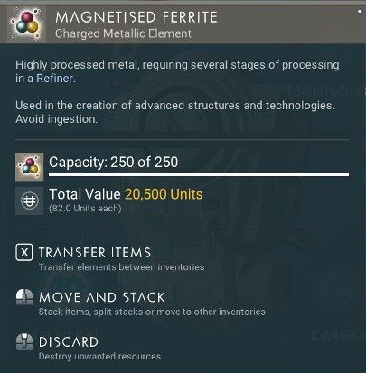 Magnetised Ferrite możesz zdobyć umieszczając czysty ferryt w maszynie do przenośnej rafinerii - Magnetyzowany ferryt w No Mans Sky NEXT - No Mans Sky - poradnik do gry