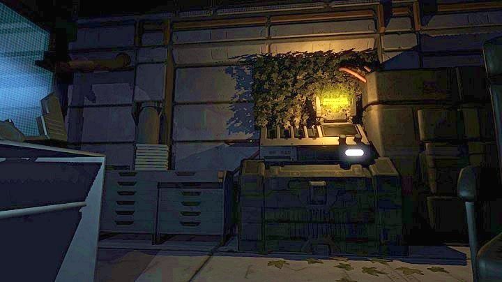 Tuż na wprost drzwi znajduje się stanowisko, które jest celem zadania - Znajdź rękę oficera | Opis przejścia Phantaruk - Phantaruk - poradnik do gry