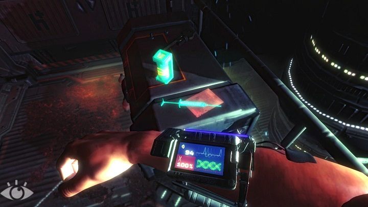 Poza tym na nadgarstku znajdziesz urządzenie, które pozwala na badanie twojego pulsu i procentu skażenia organizmu - Mechanika rozgrywki | Podstawy Phantaruk - Phantaruk - poradnik do gry