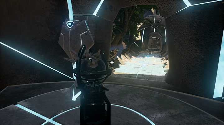 Użyj do teleportacji tego urządzenia, które stoi obok panelu Villeinów - Mosty Villeinów | Opis przejścia Obduction - Obduction - poradnik do gry