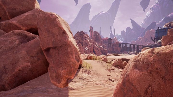 Po przejściu przez portal zobaczysz powyższy widok - Wysypisko i Dom Burmistrza | Opis przejścia Obduction - Obduction - poradnik do gry