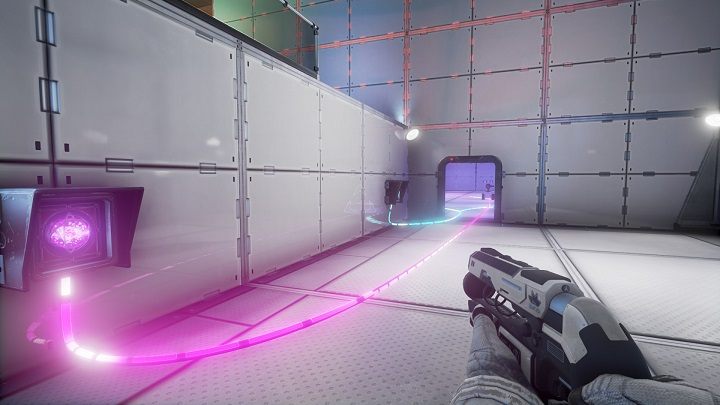 W tym pomieszczeniu mamy dostęp do robota i dwóch wiązek - Chapter 7 - Opis przejścia - The Turing Test - poradnik do gry