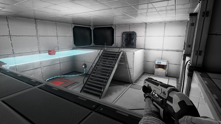 W pierwszym sektorze poznajemy nowe urządzenie, które teleportuje pojemnik z wiązką energii do niego - Chapter 3 - Opis Przejścia - The Turing Test - poradnik do gry