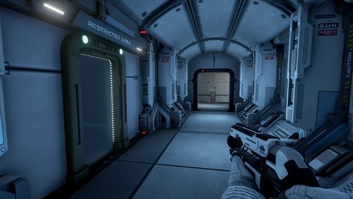 Udając się do sektoru A7, po drodzę napotkamy Restricted Area, jest to dodatkowy poziom dzięki któremu odblokujesz osiągnięcie Steam - Chapter 1 - Opis Przejścia - The Turing Test - poradnik do gry