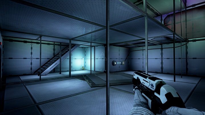 Pierwsze pomieszczenie składa się z trzech pięter - Chapter 6 - Opis przejścia - The Turing Test - poradnik do gry