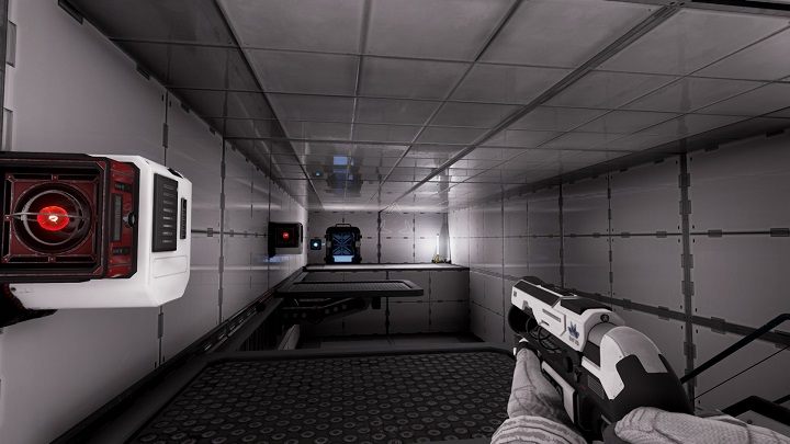 Należy najpierw wypuścić czerwoną wiązkę by znaleźć się na środku - Chapter 6 - Opis przejścia - The Turing Test - poradnik do gry