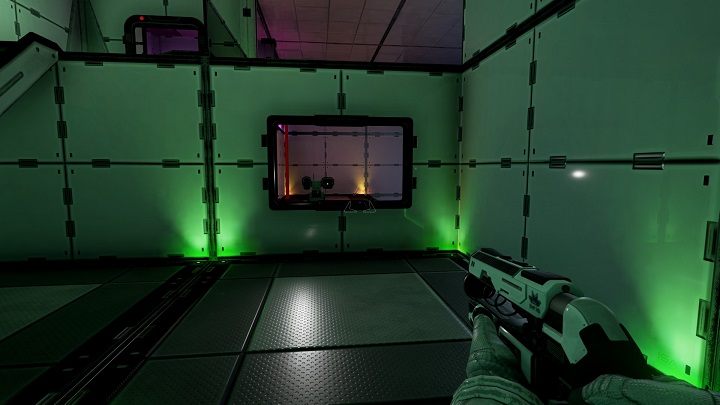 Ustawiamy naszego robota przed oknem abyśmy mogli sięgnąć go z platformy - Chapter 6 - Opis przejścia - The Turing Test - poradnik do gry