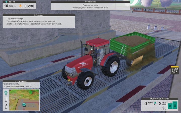 Wysypywanie zboża do skupu nie nastręcza zbyt wielu trudności. - Kiedy sprzedać plony? | Inne | Polska Farma 2017 - Polska Farma 2017 - poradnik do gry