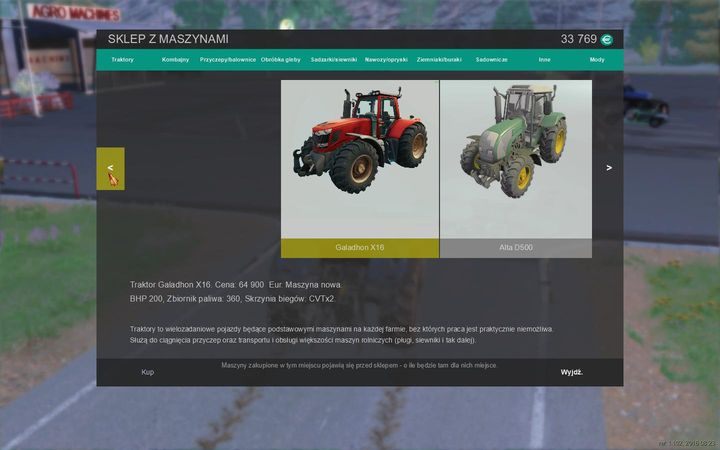 Kupno nowych maszyn to oczywiście najpewniejsza inwestycja - możesz być bowiem pewien, iż nie występują tutaj takie problemy jak zużycie części czy też wzmożony pobór paliwa - Kupno maszyn | Podstawy | Polska Farma 2017 - Polska Farma 2017 - poradnik do gry