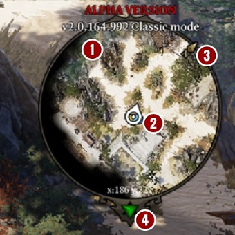 Mini-mapa jest bardzo pomocnym narzędziem, które pozwala na sprawną nawigację i lokalizowanie ewentualnych zagrożeń na chwilę przed tym zanim zobaczymy je na kamerze - Interfejs Divinity Original Sin 2 | Podstawy - Divinity Original Sin 2 - poradnik do gry