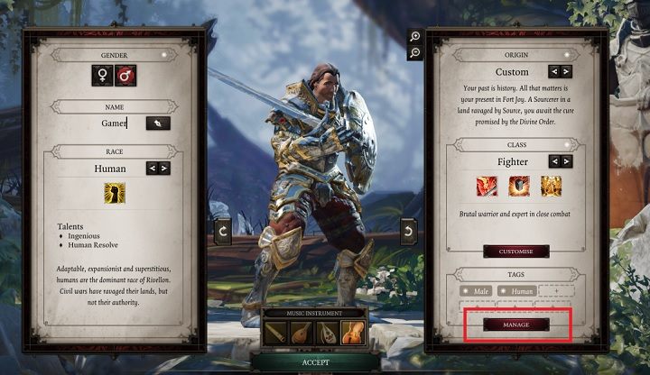 Po wykonaniu wszystkich powyższych kroków ponownie wrócimy do ekranu startowego - Tworzenie bohatera w Divinity Original Sin 2 | Drużyna - Divinity Original Sin 2 - poradnik do gry