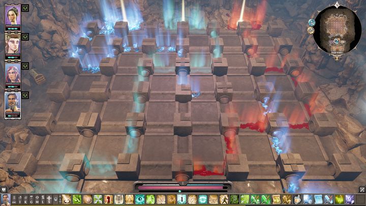 Po ułożeniu poprawnie ścieżek, będziesz musiał jeszcze użyć zdolności Błogosławieństwo na krwi, którą opuściłeś na kratownicę - Gdy uderza młot (Hammerfall) | Zadanie w Cytadeli Arx | Solucja Divinity 2 - Divinity Original Sin 2 - poradnik do gry