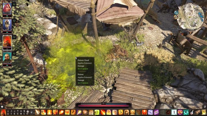 Poison Cloud - chmurę można wysadzić przy pomocy efektu Fire. - Chmury i kombinacje w Divinity Original Sin 2 | Efekty i kombinacje w walce - Divinity Original Sin 2 - poradnik do gry