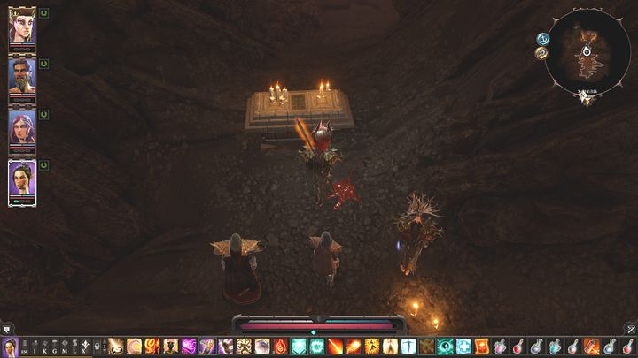 W jaskini wejdź w interakcję ołtarzem - The Sallow Man | The Nameless Isle | Solucja Divinity Original Sin 2 - Divinity Original Sin 2 - poradnik do gry