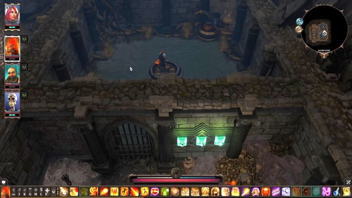 Na dużym przycisku ustaw wytrzymałą postać, a następnie odpowiednio operuj trójką małych przycisków. - Zagadki i sekrety Reapers Coast | Divinity Original Sin 2 - Divinity Original Sin 2 - poradnik do gry