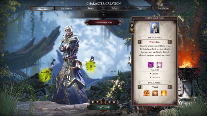 Fane i jego domyślna klasa postaci, Wizard. - Fane | Bohaterowie fabularni w Divinity Original Sin 2 - Divinity Original Sin 2 - poradnik do gry