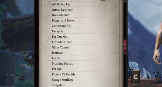 Wszystkie talenty, które są dostępne dla bohatera, będą oznaczone czarną czcionką w odpowiedniej zakładce karty postaci. - Zwykłe w Divinity Original Sin 2 | Talenty - Divinity Original Sin 2 - poradnik do gry