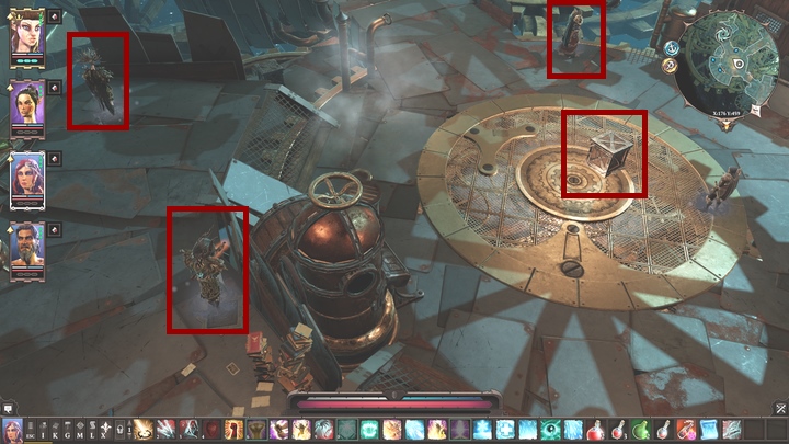 W momencie gdy jedna postać przejdzie będzie mogła przeteleportować resztę - Running Like Clockwork | The Nameless Isle | Solucja Divinity Original Sin 2 - Divinity Original Sin 2 - poradnik do gry