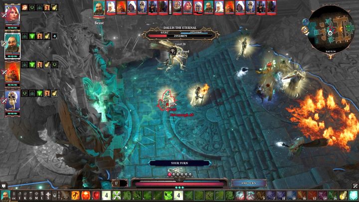 Pierwszy etap dobiegnie końca, gdy punkty zdrowia Dallis the Hammer drastycznie spadną. - Przeciwnicy i bossowie Arx | Trudne walki w Divinity Original Sin 2 - Divinity Original Sin 2 - poradnik do gry