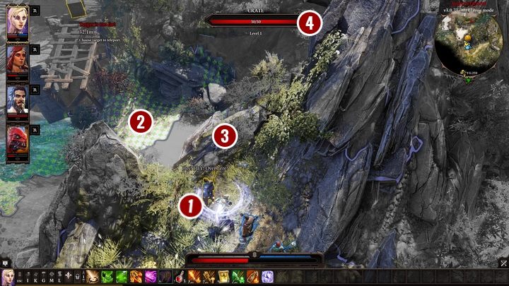 W tym przypadku musisz przenieść Gawina[1] na jedno z dostępnych miejsc na plaży[2] - Teleport | Fort Radość | Solucja Divinity Original Sin 2 - Divinity Original Sin 2 - poradnik do gry