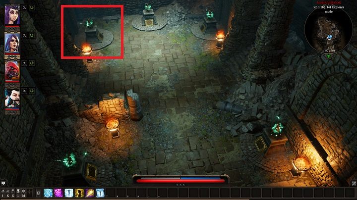 Na powyższym obrazku zaznaczono dzban z którym musisz wejść w interakcję by przejść do dalszej części zadania - Flakon duszy Withermoorea | Fort Joy | Solucja Divinity Original Sin 2 - Divinity Original Sin 2 - poradnik do gry