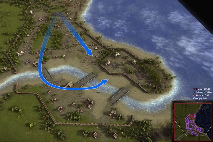 Kluczem do wygrania tej misji, jest powolne posuwanie się naprzód - Upadek Kaffy | Kampania - Sława Kozakom | Kozacy 3 - Kozacy 3 - poradnik do gry