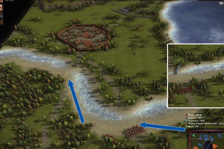 Na początku miasto na zachodzie porosi o twoją pomoc - Wojna w Liwonii | Kampania - Niepokój i mróz - na służbie u cara | Kozacy 3 - Kozacy 3 - poradnik do gry