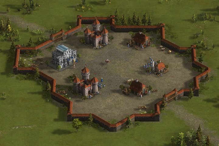 W tej misji rozpoczniesz z mała twierdzą, gdzie będą twoje jedyne budynki produkcyjne - Krzyżowanie wrogich planów w Kozacy 3 | Generalissimus - Kozacy 3 - poradnik do gry