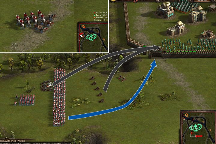 Jeśli pójdziesz wzdłuż drogi, znajdziesz kilka bezpańskich dział - Oblężenie Belgradu w Kozacy 3 | Generalissimus - Kozacy 3 - poradnik do gry