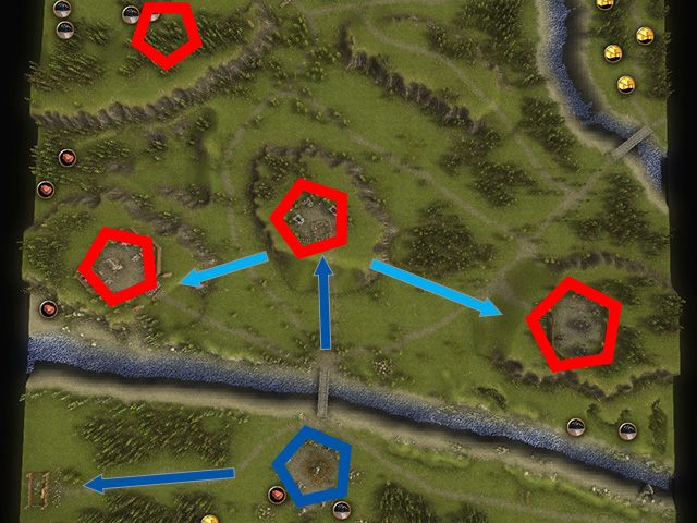 Przejęcie pierwszej linii obronny jest kluczowe do wygranej. - Walki na wschodzie | Okrągłe głowy kontra kawalerowie | Kozacy 3 - Kozacy 3 - poradnik do gry
