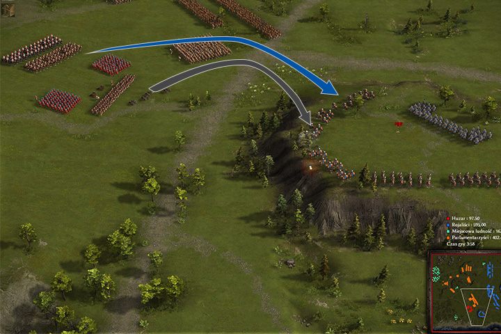 Najpierw ostrzelaj wzgórze, potem masowe zaatakuj od jednej strony. - Bitwa pod Newburry | Okrągłe głowy kontra kawalerowie | Kozacy 3 - Kozacy 3 - poradnik do gry