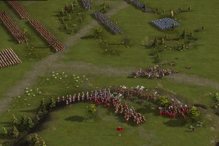 Muszkieterzy niech zajmą pozycje przy krawędzi wzgórza, a tuż przy nich rozstaw działa i haubice - Bitwa pod Newburry | Okrągłe głowy kontra kawalerowie | Kozacy 3 - Kozacy 3 - poradnik do gry