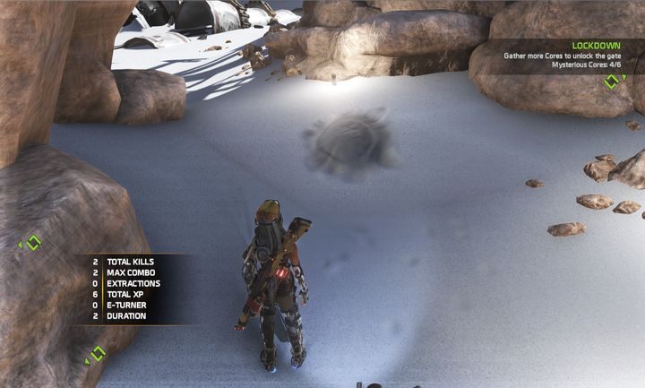 Położenie najbliższego rdzenia pryzmatycznego. - Misja 4: Whispers in the Sand | Opis przejścia ReCore - ReCore - poradnik do gry