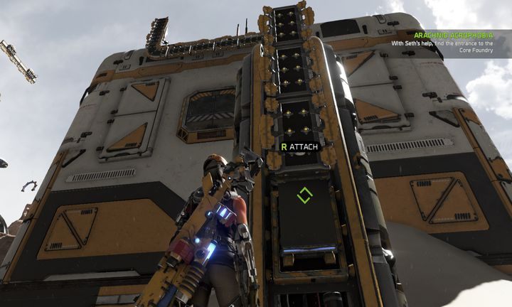 Korzystając ze specjalnej umiejętności Setha będziesz mógł dotrzeć do wcześniej niedostępnych miejsc. - Misja 6: Arachnid Acrophobia | Opis przejścia ReCore - ReCore - poradnik do gry