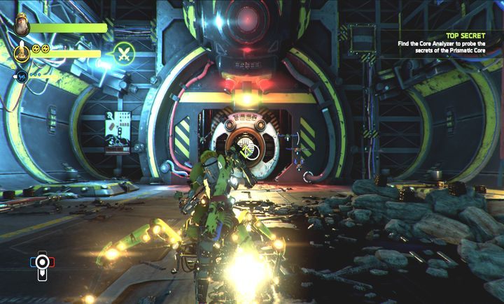 Zostaniesz zaatakowany przez dwie, niewielkie fale Corebyte Floaters. - Misja 7: Top Secret | Opis przejścia ReCore - ReCore - poradnik do gry