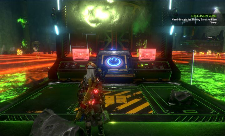 Aby kontynuować misję musisz doprowadzić trzy Cellboty do odpowiadających im konsol. - Misja 9: Altitude Adjustment | Opis przejścia ReCore - ReCore - poradnik do gry